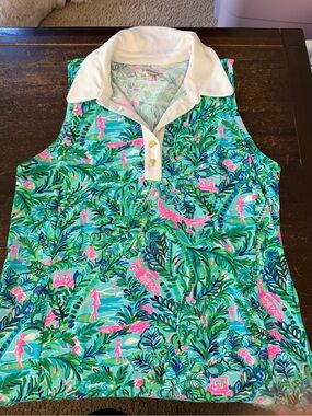 Lilly Pulitzer Sleeveless Golf Polo NWOT